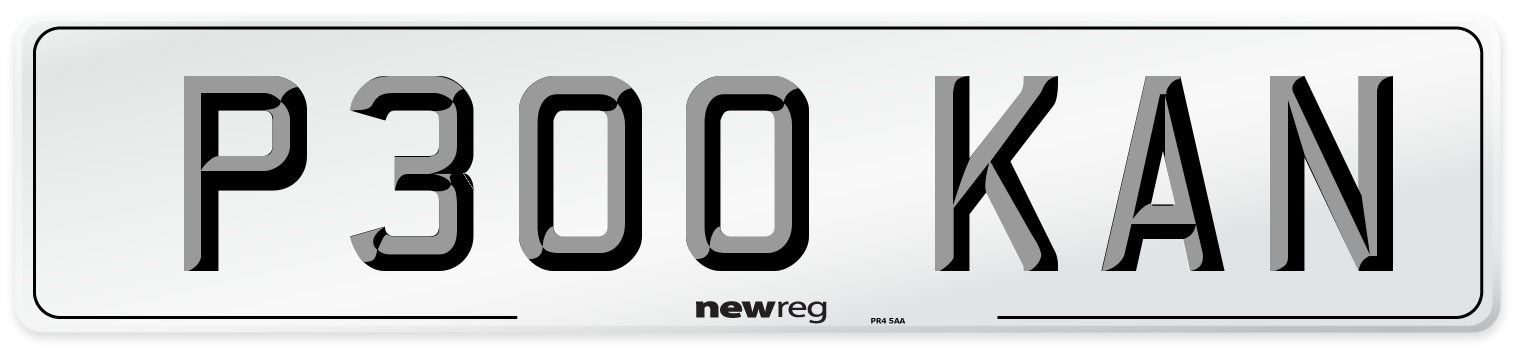 P300 KAN Number Plate from New Reg